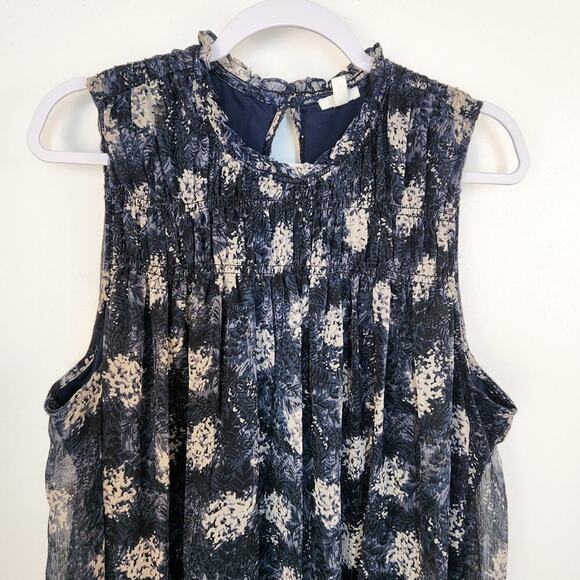 Joie Thelene Sleeveless Mini Dress Size XL Floral Spring Summer Party Comfort - Picture 5 of 8